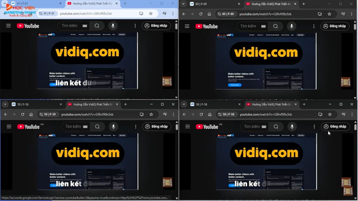 Cách tăng view và cày giờ xem trên Youtube bằng MoreLogin- Tiến hành tăng view và cày giờ xem trên Youtube bước 3.4