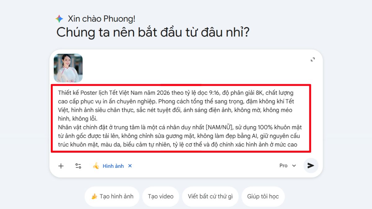 Cách Tạo Lịch Tết Bằng Google Gemini Trên Máy Tính bước 4