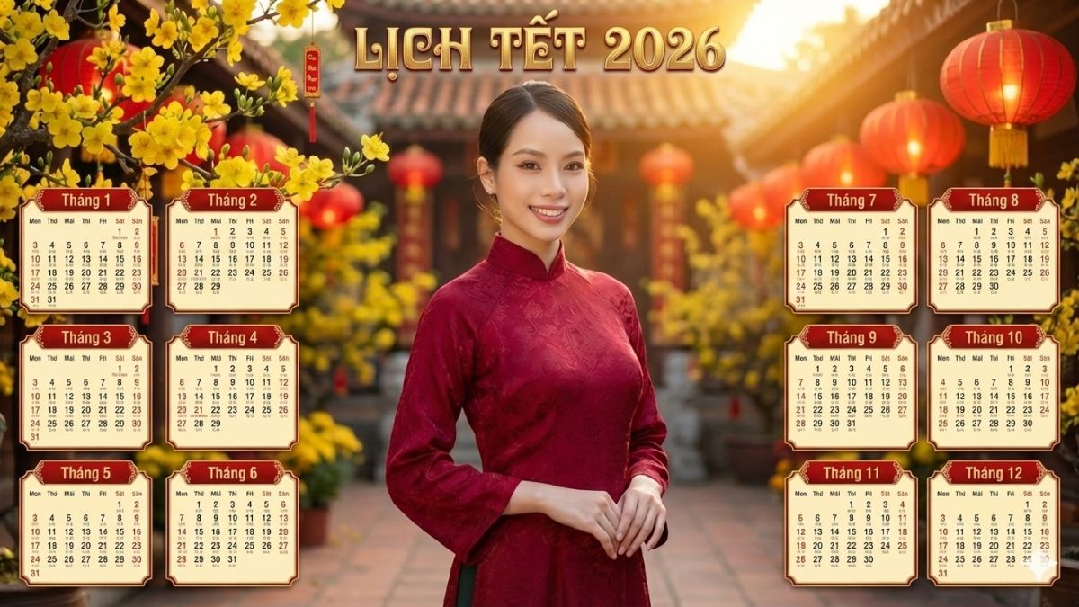 Prompt 1 Tạo Lịch Tết Bằng AI 