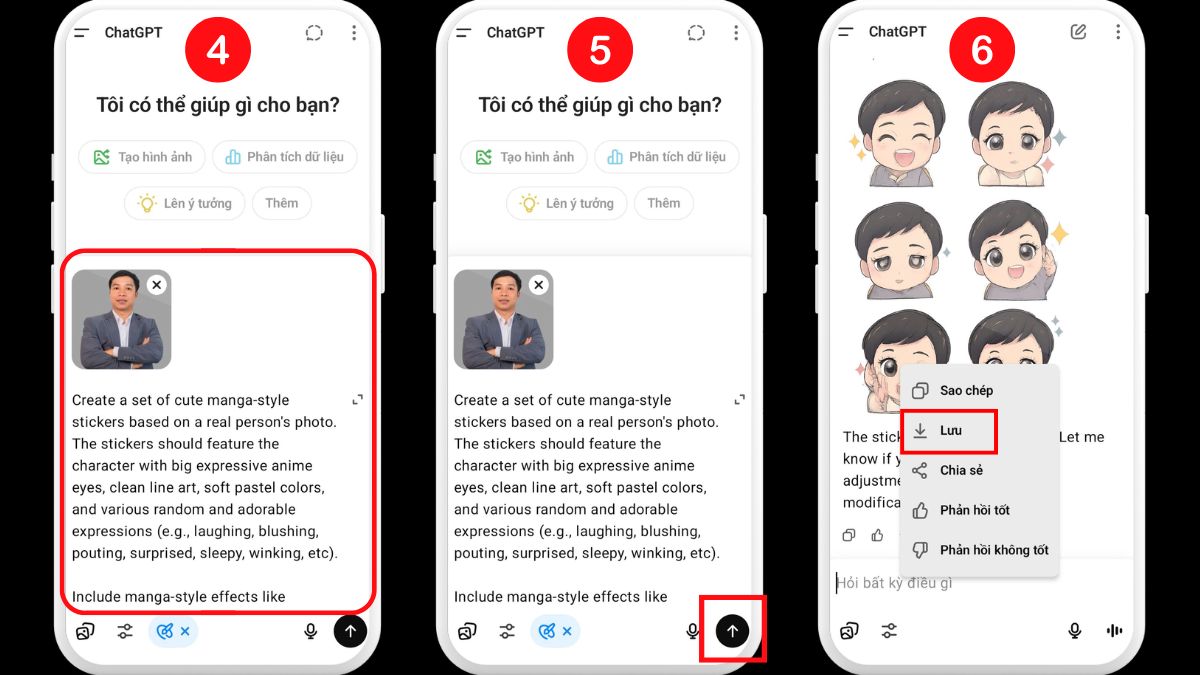 Hướng dẫn cách tạo Sticker bằng ChatGPT bước 6