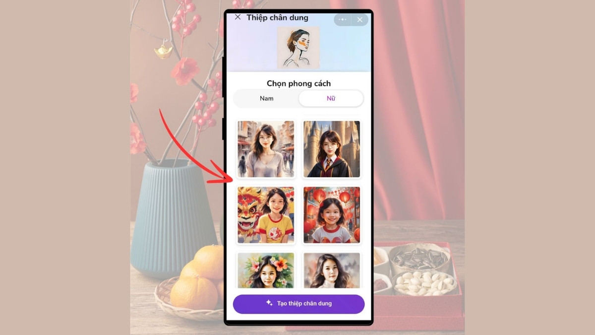 Hướng Dẫn Cách Tạo Thiệp Chúc Tết Bằng Zalo AI bước 8.2