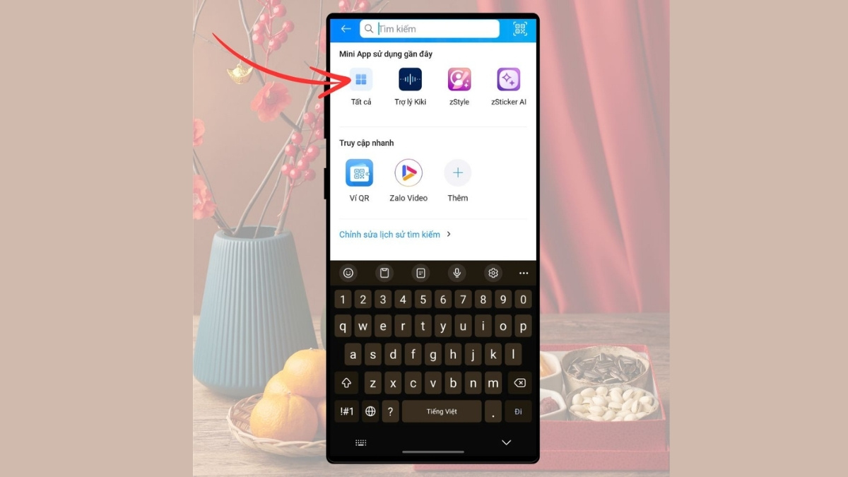 Hướng Dẫn Cách Tạo Thiệp Chúc Tết Bằng Zalo AI bước 1