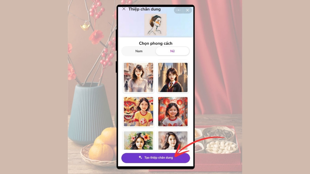 Hướng Dẫn Cách Tạo Thiệp Chúc Tết Bằng Zalo AI bước 9