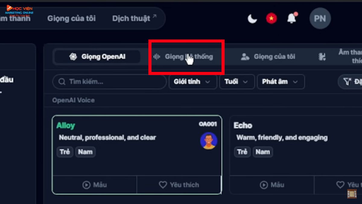 Hướng dẫn cách tạo video bằng AI miễn phí- chuyển văn bản sang âm thanh bằng TTS OpenAI bước 3