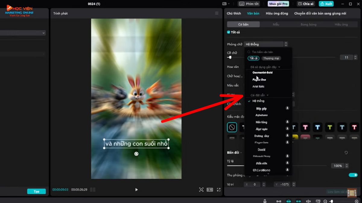 Hướng dẫn cách tạo video bằng AI miễn phí- Hoàn thiện video bước 5.3