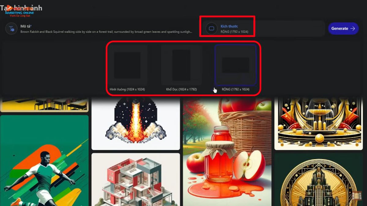 Hướng dẫn cách tạo video bằng AI miễn phí- Tạo hình ảnh với Microsorf Design bước 3