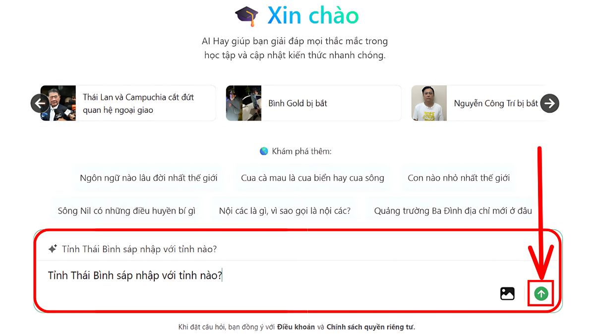 Cách tra cứu địa chỉ mới bằng AI bằng cách sử dụng AI Hay trên máy tính bước 2