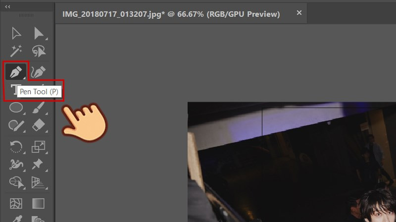 Cách cắt hình trong AI bằng Pen tools bước 3