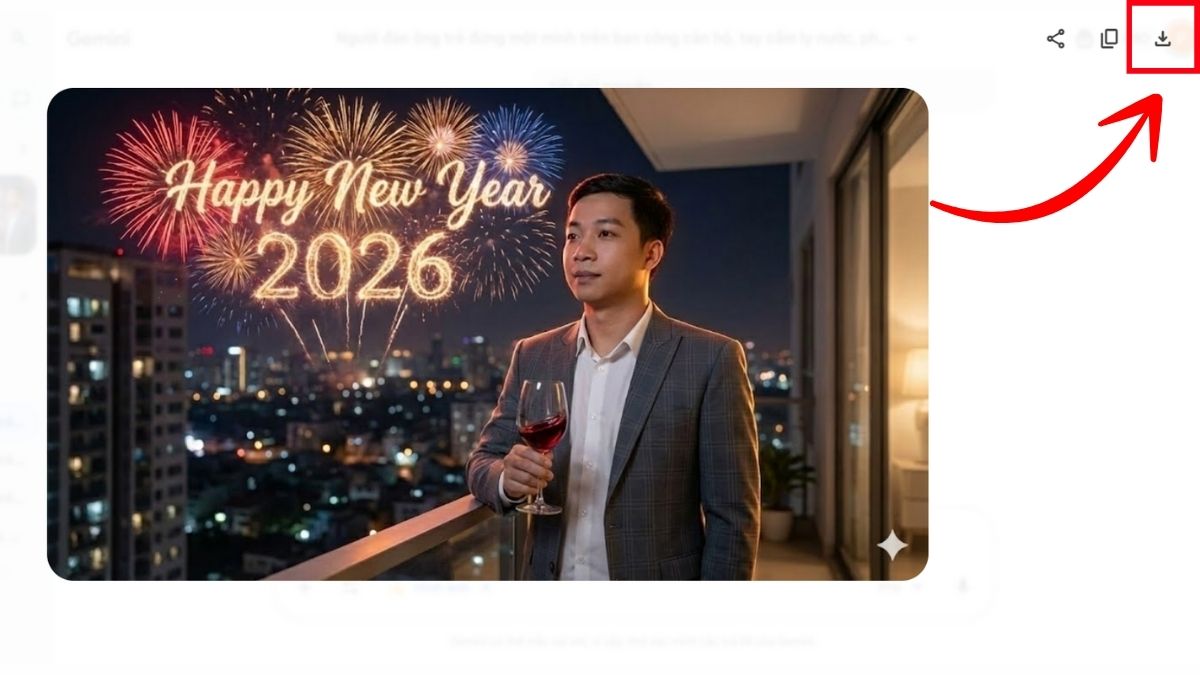 Hướng Dẫn Cách Tạo Hình Ảnh Chúc Mừng Năm Mới Bằng Gemini AI trên máy tính bước 6