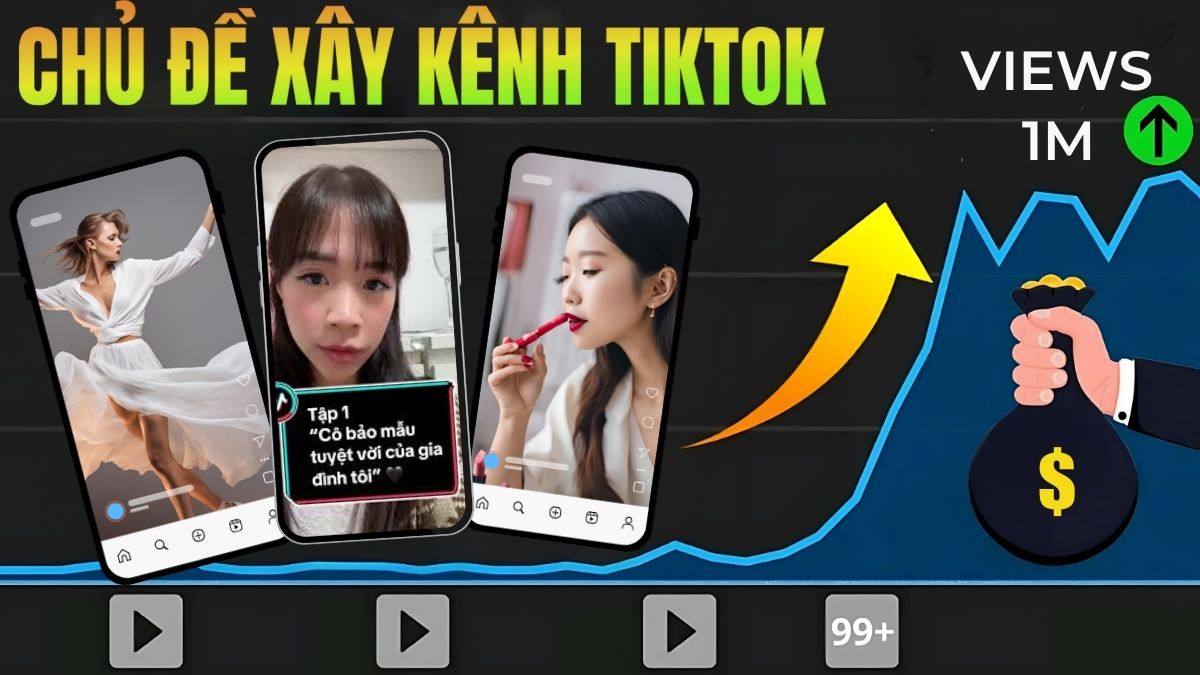 Top 5 chủ đề xây kênh Tiktok dễ lên xu hướng nhất