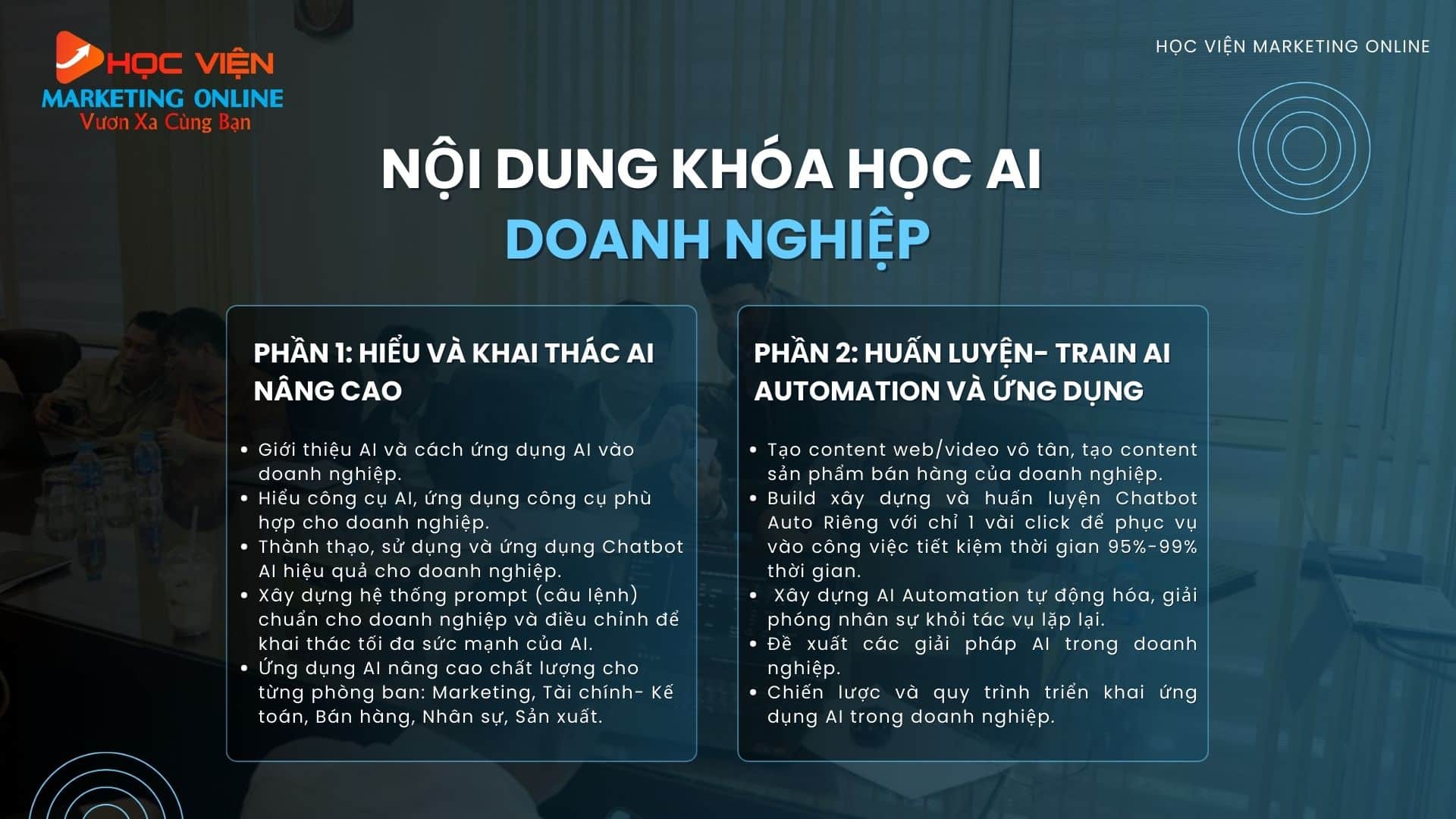Nội Dung Chương Trình Đào Tạo AI Cho Doanh Nghiệp