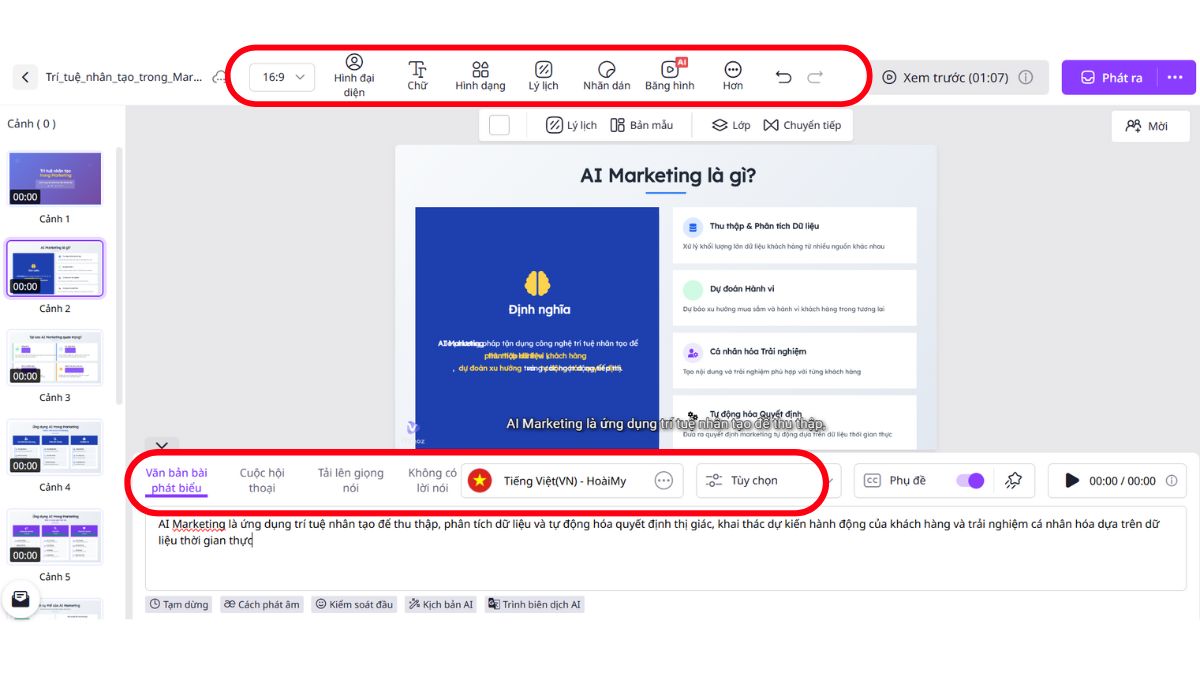 Công cụ chuyển PowerPoint sang video bằng AI- Cách sử dụng Vidnoz