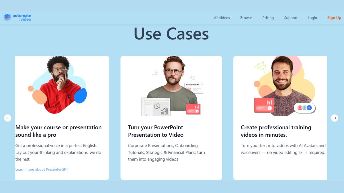 Công cụ chuyển PowerPoint sang video bằng AI- Automate