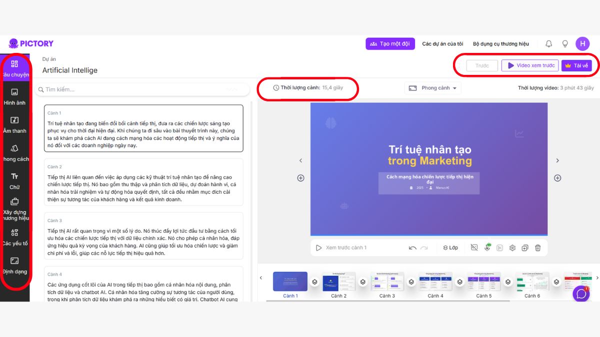 Công cụ chuyển PowerPoint sang video bằng AI- Cách sử dụng Pictory