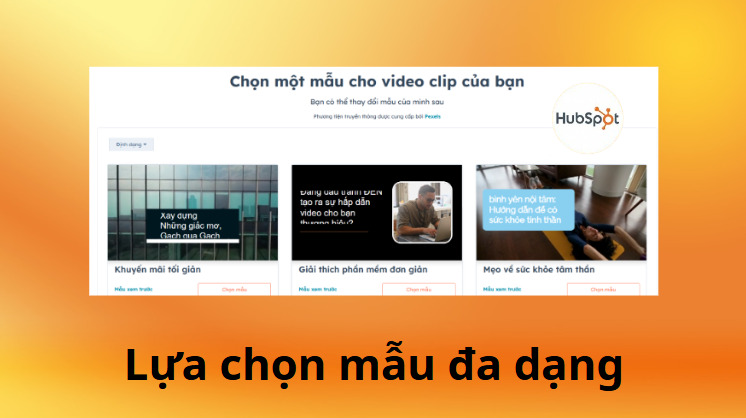 Các tính năng nổi bật của Clip Creator- Lựa chọn mẫu đa dạng