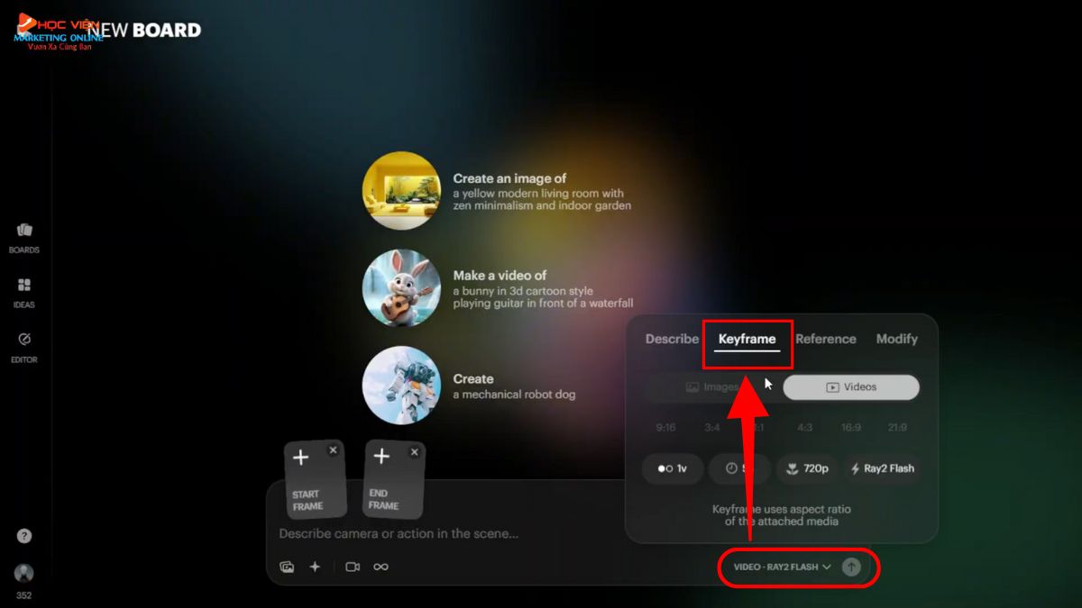 Chuyển ảnh thành video AI miễn phí bằng Luma AI bước 2.2