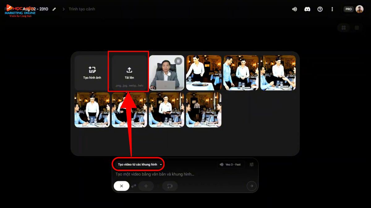 Veo 3 làm video từ ảnh online miễn phí bước 3