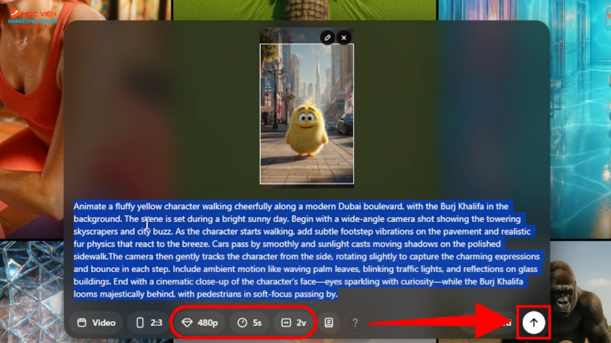 Chuyển ảnh thành video online bằng Sora AI bước 5