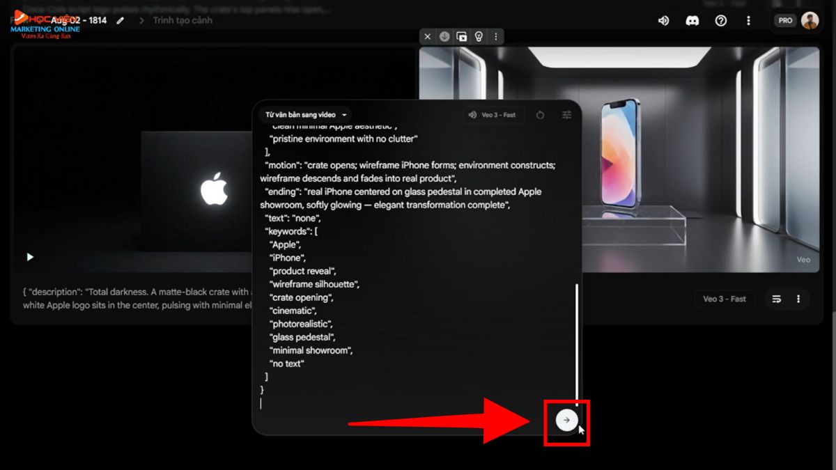 Tạo video VFX với Veo 3 kết hợp ChatGPT bước 4