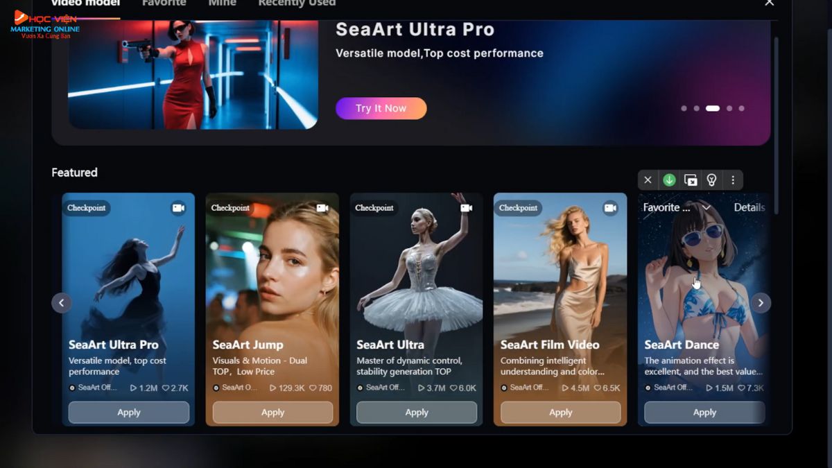 Công cụ chuyển hình ảnh thành video AI- Seaart.AI bước 3.2