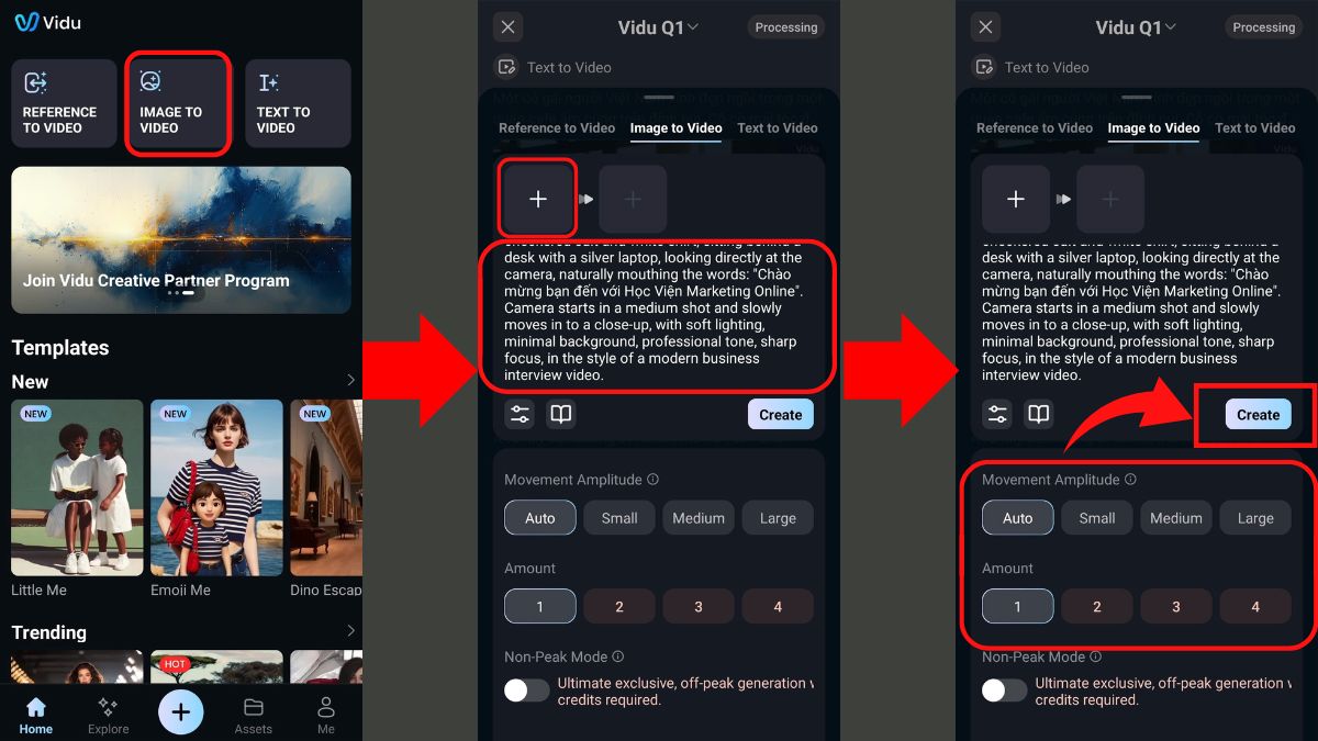 Vidu AI- Công cụ AI chuyển ảnh thành video trên điện thoại bước 6