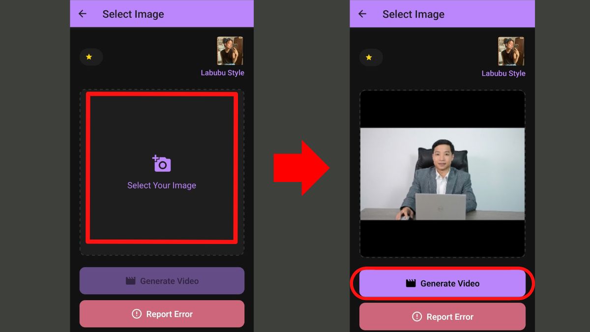 Pika AI làm video từ ảnh online miễn phí trên điện thoại bước 4