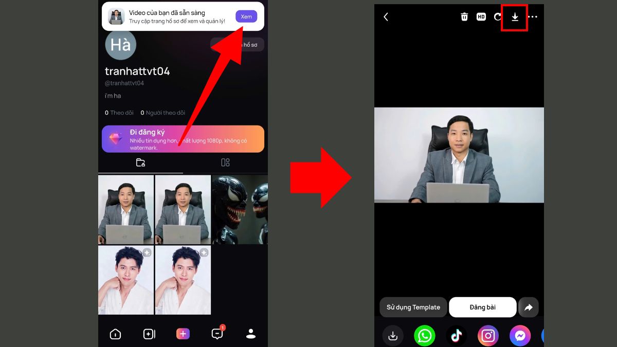 PixVerse AI chuyển ảnh thành video online trên điện thoại bước 6