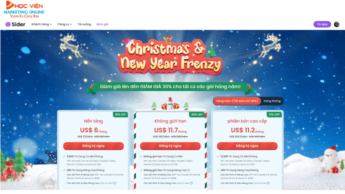 Công cụ chuyển video dài thành video ngắn bằng AI- Các gói dịch vụ Sider AI