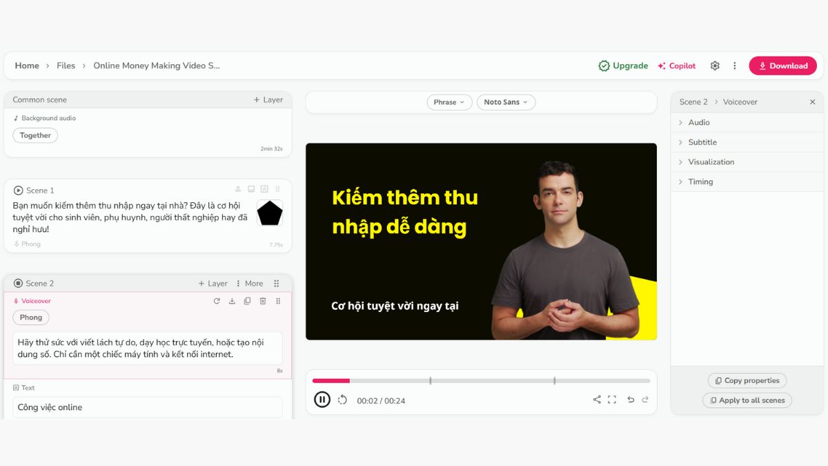 Công cụ làm video AI YouTube view ngoại không lộ mặt- Cách sử dụng Fliki