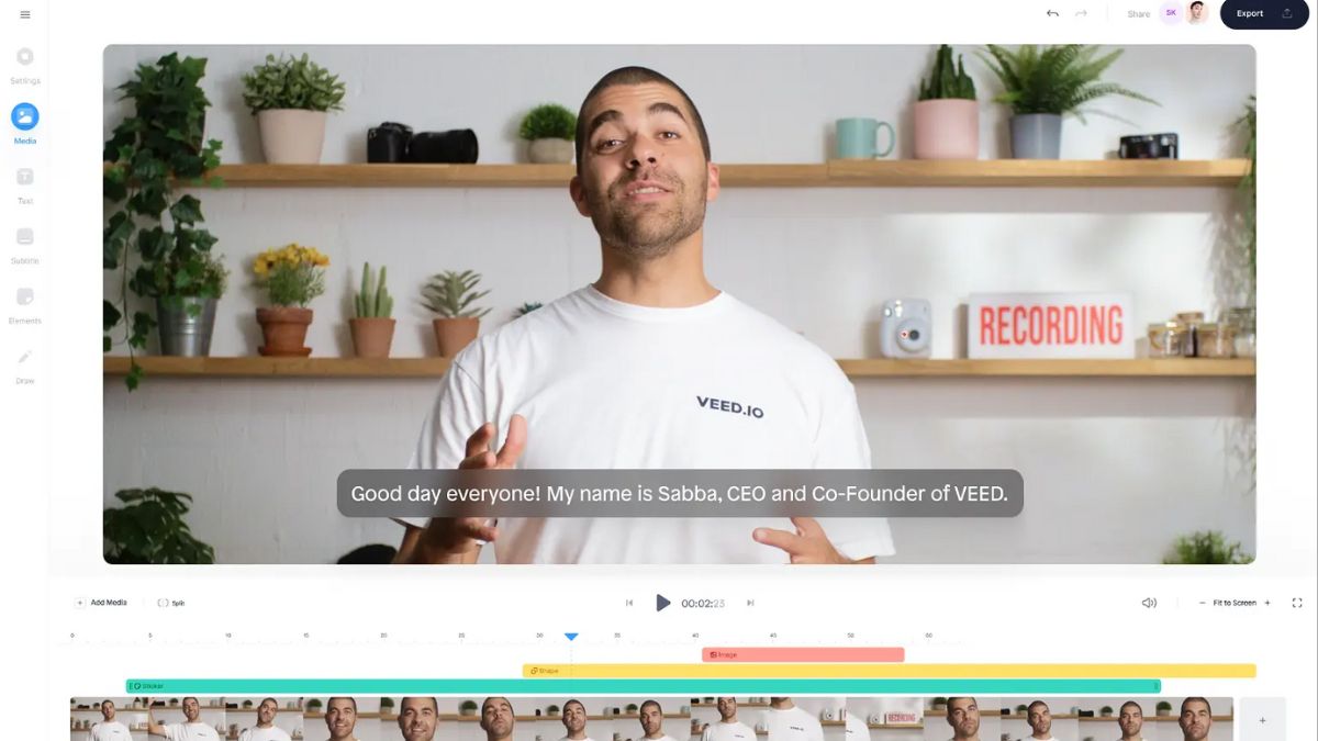 Công cụ làm video AI YouTube view ngoại không lộ mặt- Veed