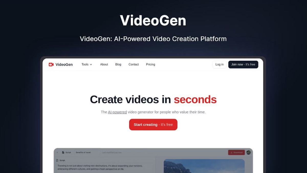 8 công cụ làm video AI sáng tạo cho chủ doanh nghiệp nhỏ- Videogen