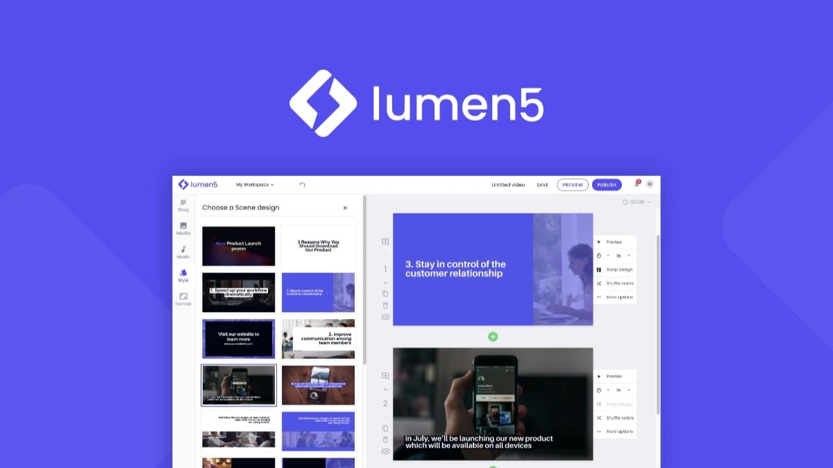 5 công cụ video AI truyền thông xã hội cho chủ doanh nghiệp nhỏ- Lumen5