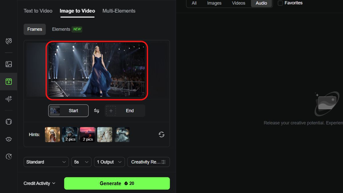Cách tạo video bằng AI- Kling bước 2