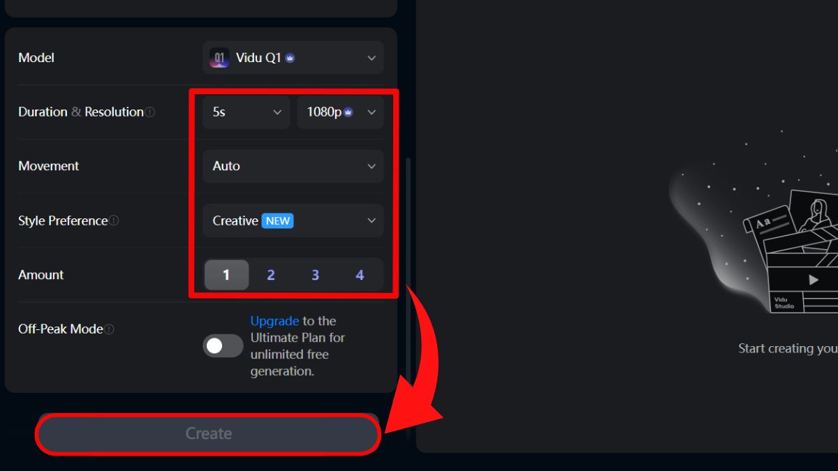 Cách tạo video bằng AI miễn phí với Vidu bước 5