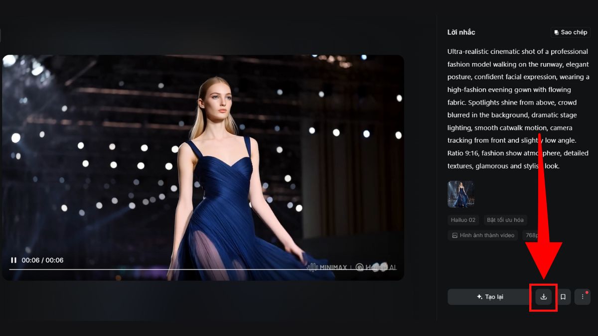 Cách sử dụng ứng dụng Haliluo làm video bằng AI miễn phí bước 6