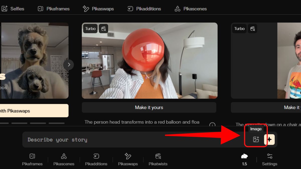 Cách sử dụng Phần mềm thiết kế video AI- Pika bước 2