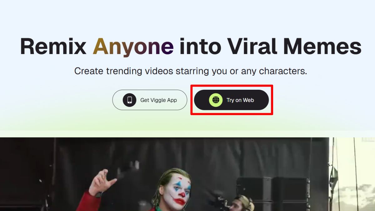Cách tạo video bằng AI với Viggle bước 1