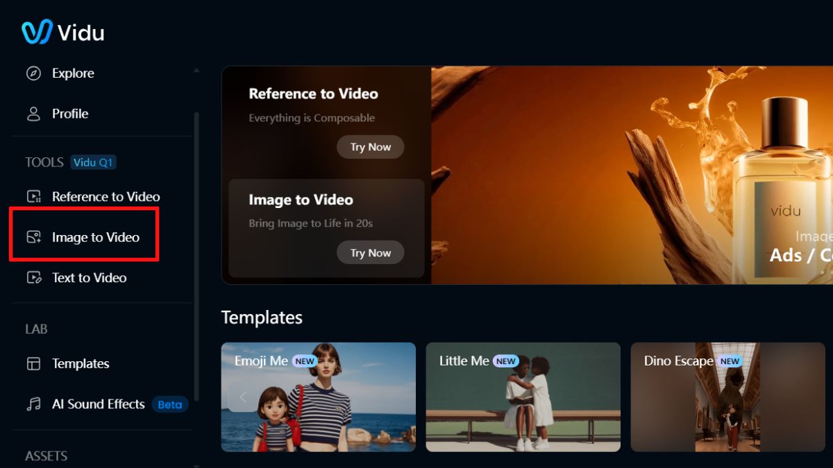 Cách tạo video bằng AI miễn phí với Vidu bước 2