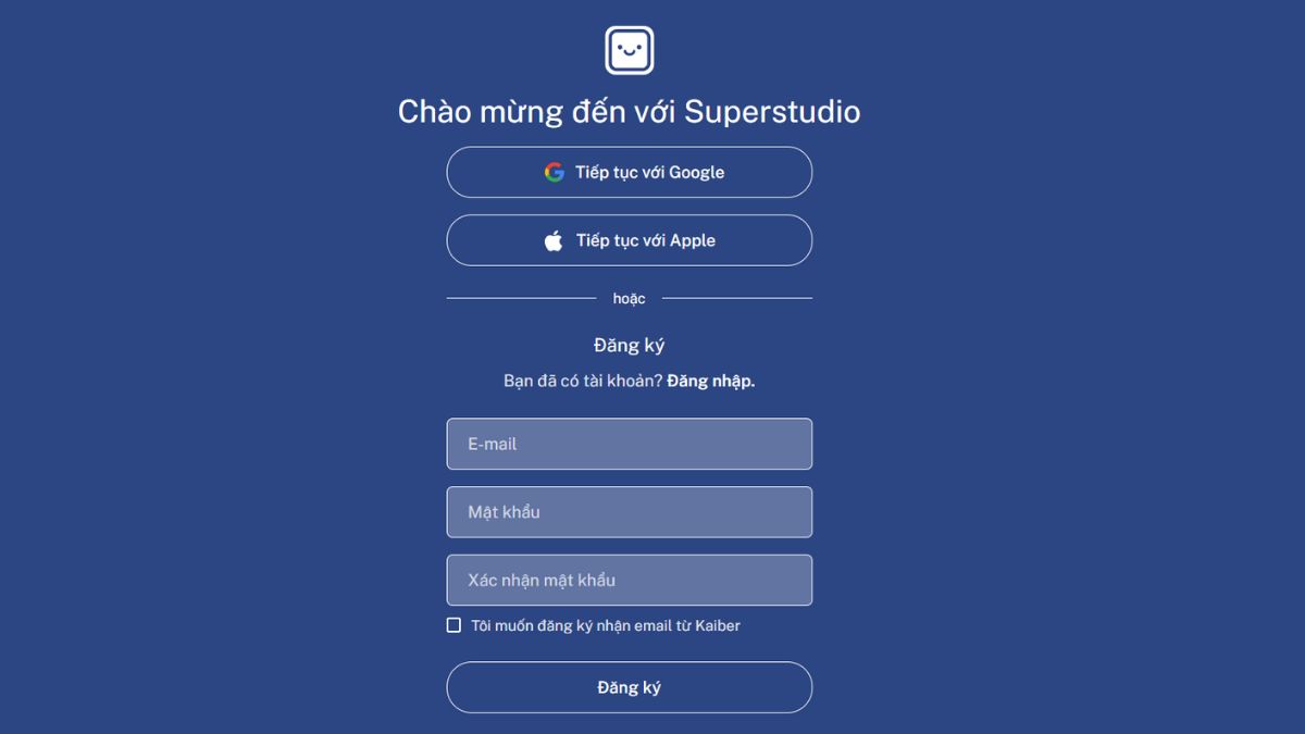 Kaiber AI tạo video AI miễn phí bước 1.2