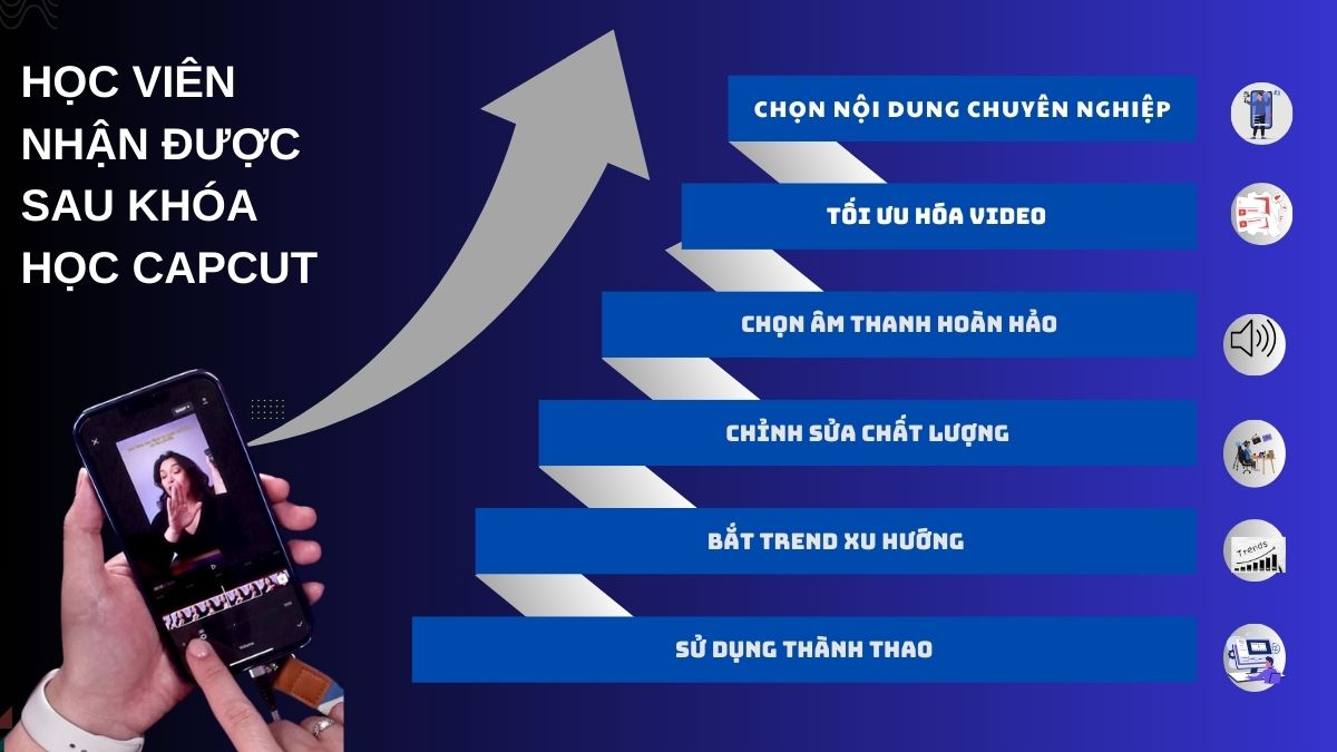 Học viên học được gì khi tham gia khóa học Capcut tại HVMO?