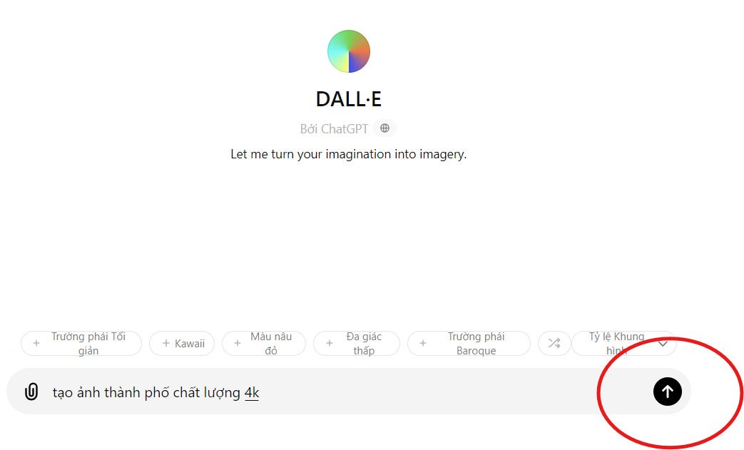 Hướng dẫn cách sử dụng DALL-E 3 free online bước 3