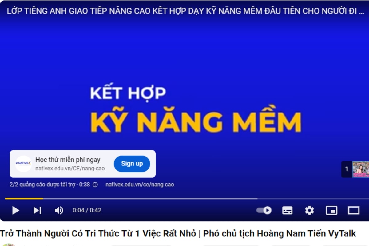 Quảng Cáo TrueView In-Stream