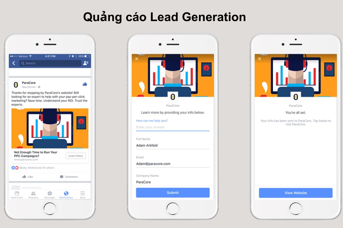 Quảng cáo Lead Generation