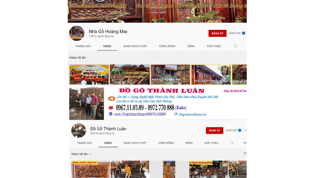 Dự án SEO video Youtube- HVMO