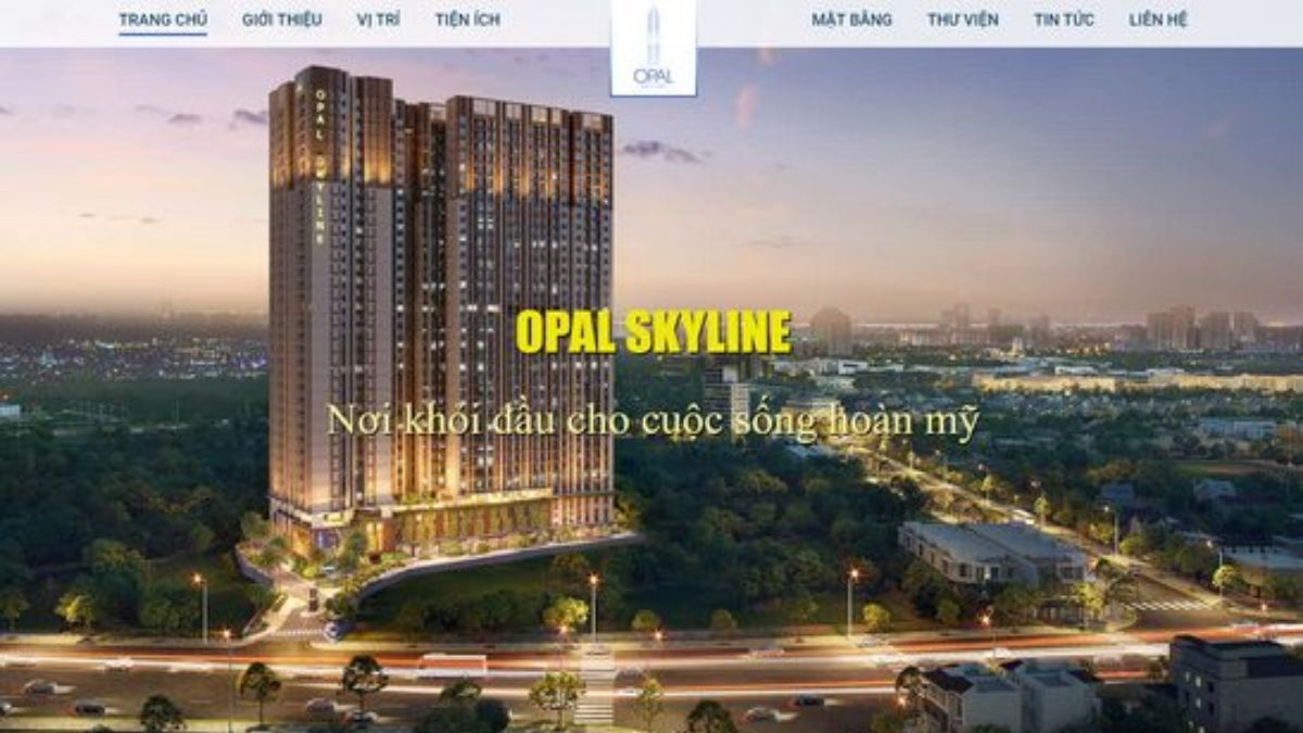 Mẫu 2 Thiết Kế Landing Page Bất Động Sản