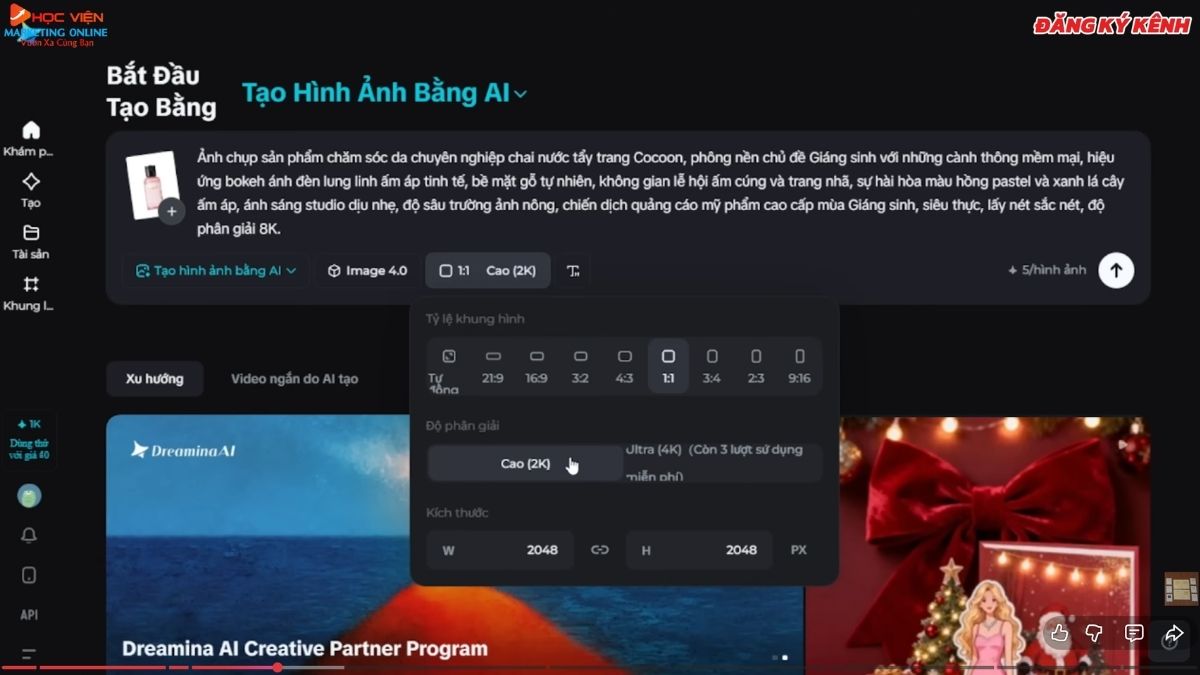 Cách Tạo Ảnh Từ Hình Ảnh Có Sẵn Bằng Dreamina AI bước 3