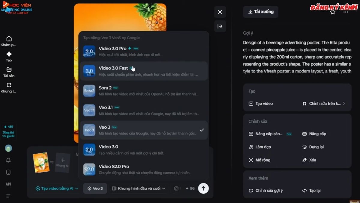 Cách Chuyển Ảnh Thành Video AI Bằng Dreamina AI bước 2