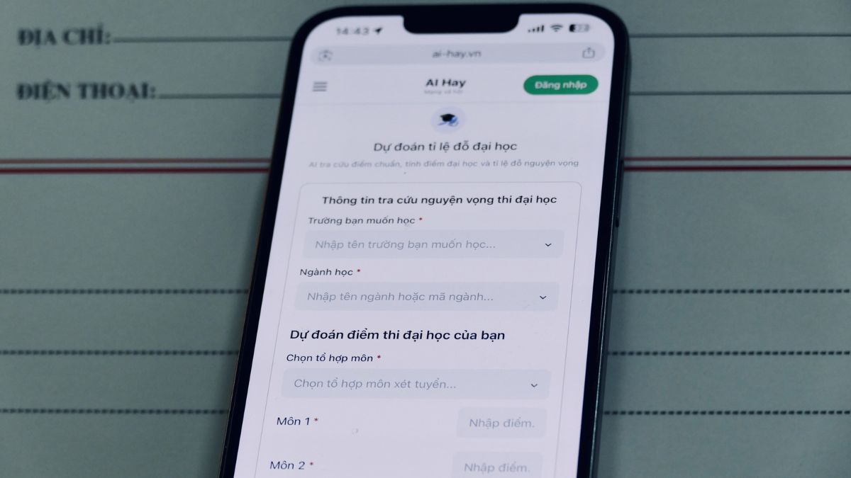 Cách thức công cụ AI Hay dự đoán tuyển sinh