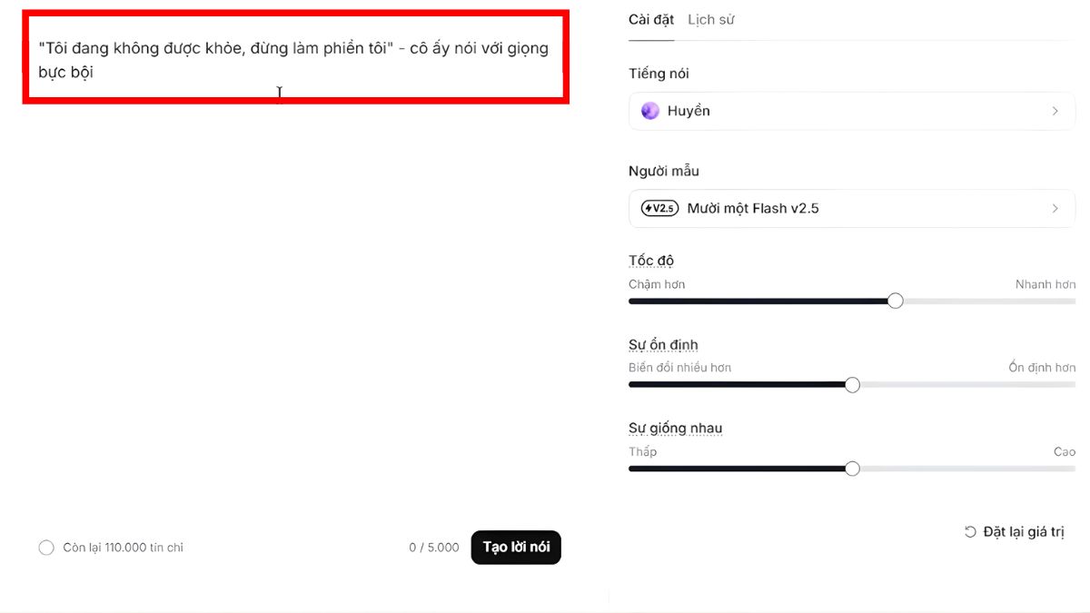 Cách Sử Dụng ElevenLabs AI Trên Máy Tính- Chuyển Đổi Văn Bản Thành Giọng Nói bước 6.2