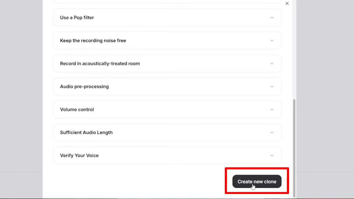 Cách Sử Dụng ElevenLabs AI Trên Máy Tính- Nhân bản giọng nói bước 2.2